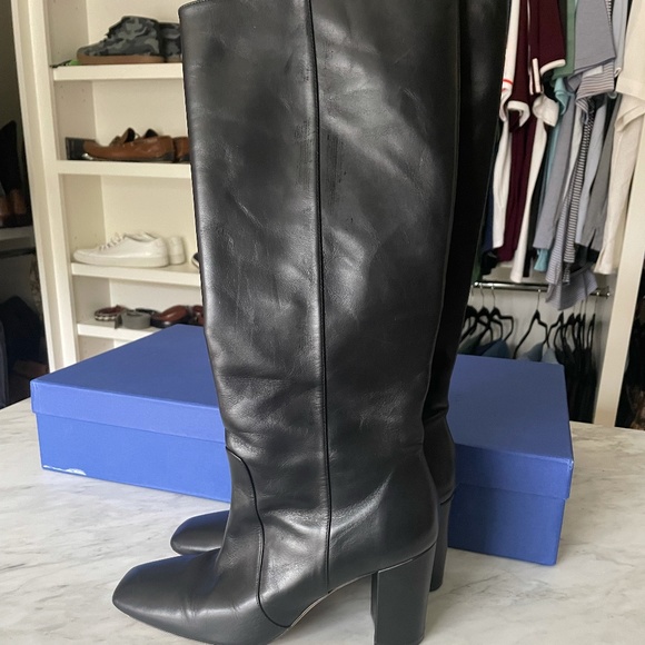 Stuart Weitzman Carita 80 Black Size 7.5 - Picture 1 of 6
